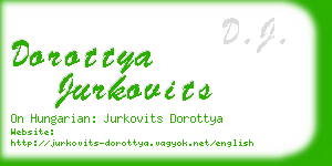 dorottya jurkovits business card